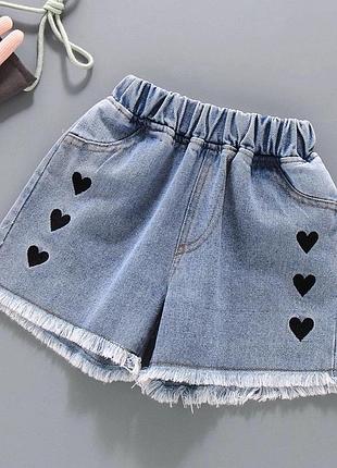 Детские джинсовые шорты для девочки
