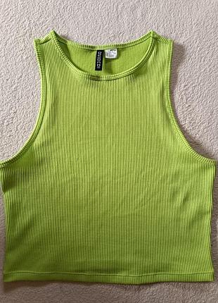 Низкая цена! топ h&m. топик. топ в рубчик. фирменный топик. состояние нового. ммейка