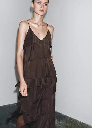 Платье с воланами zw collection