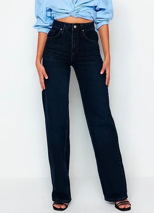 Джинсы zara wide leg с высокой посадкой