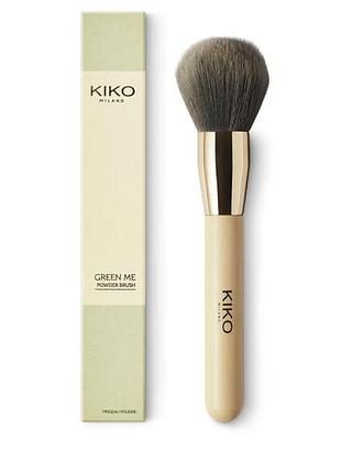 Пензлик для пудри kiko milano green me powder brush