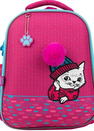 Рюкзак gopack education напівкаркасний cute cat 38x28x13 15 л рожевий