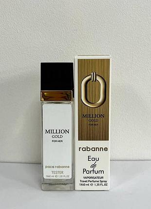 Million gold for her rabanne