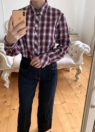 Сорочка в клітинку блуза блузка zara bershka h&m
