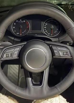 Чехол на руль автомобиля противоскользящая кожа для audi a1 8x a2 a3 q3 q5 q2 a4 a5