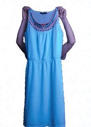 Голубое шифоновое платье\голубе (блакитне) шифонове плаття 👗