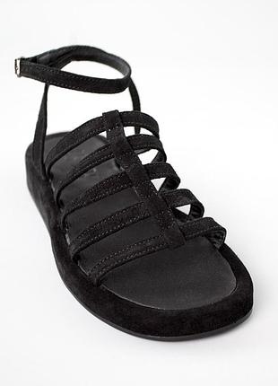 Сандалии женские замш 591913 черные