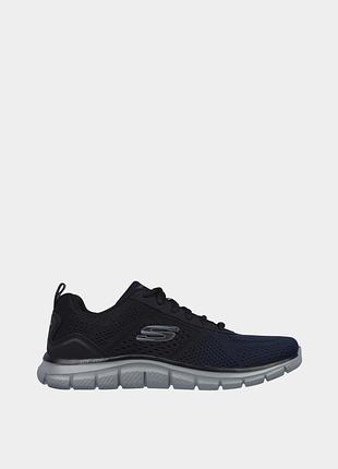 Чоловічі кросівки на широку стопу skechers / оригінальні кросівки синього кольору