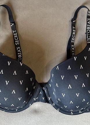 Бюстгальтер з лого бретельками victoria’s secret вікторія секрет