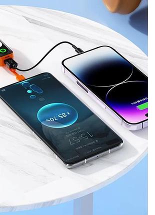 Карманный мини повербанк/павербанк (powerbank) type-c с фонариком