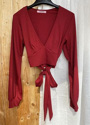 Жіноча червона блуза-топ