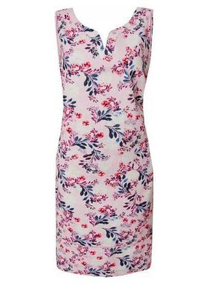 Лен + вискоза новое платье сарафан george в цветочный принт