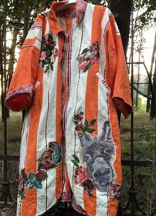 Пальто для прогулянок,льон,бавовна,шовк,гобелен.