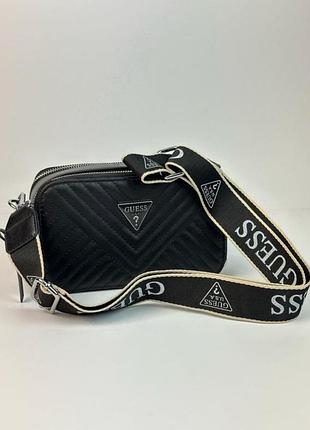 Жіноча сумка guess zippy snapshot black 20 х 8 х 12 см