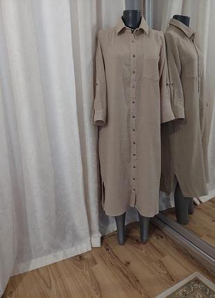Котоновое платье 👗 рубашка