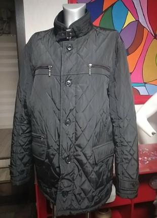 Куртка педжак чёрно синий 50-52