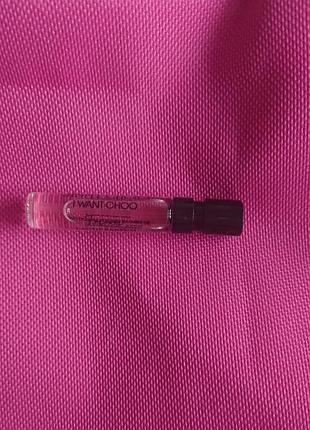 Оригінал пробника jimmy choo i want choo forever edp, 1.6 мл із 2 мл. жіноча парфумована вода.