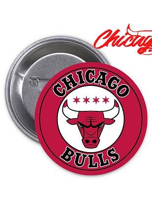 Значок chicago bulls чикаго буллз 03 basketball баскетбол