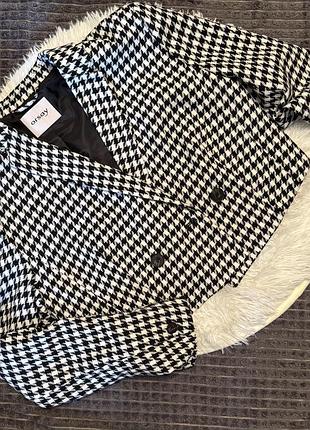 Жакет в гусячу лапку