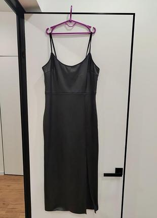 Кожаное платье,сарафан