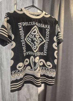 Футболка принтована брендована dolce&amp;gabbana