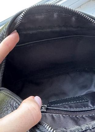 Шкіряна жіноча сумка, крос-боді