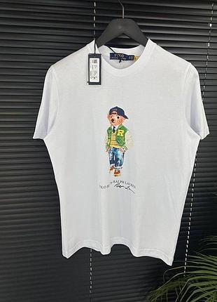 Стильна футболка polo ralph lauren з ведмедиком 🧸