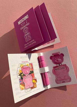 Toy 2 bubble gum moschino  пробники по 1мл