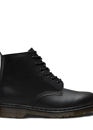 Новые женские ботинки dr. martens (101 black smooth boots) 7us-38eu