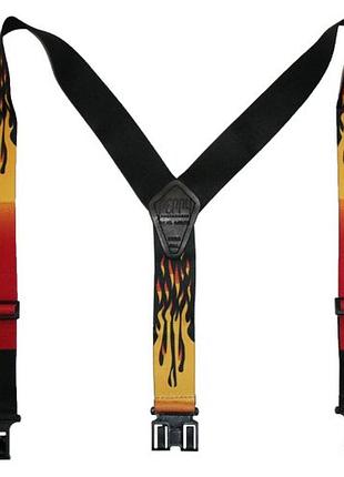 Подтяжки perry suspenders hook end 2" novelty flame