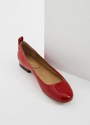 Кожаные туфли балетки ralph lauren