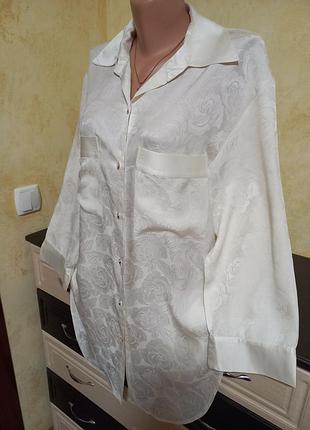 Блуза  дорогий бренд jean jacques benson 100% шовк m-l