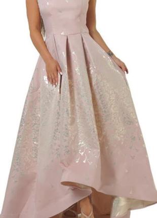 Пышное вечернее женское платье розовое enigma