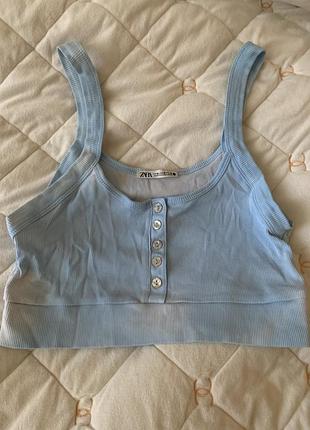 Топ блакитний  zara