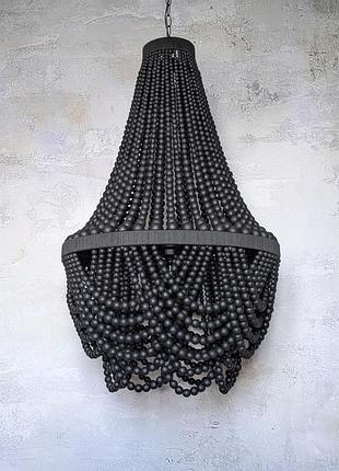 Светильники ручной работы - люстры из бусин.