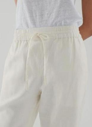 Льняные брюки cos унисекс