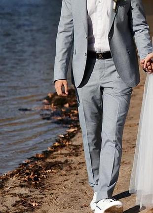 Костюм весільний з брюками та сорочка, класичний