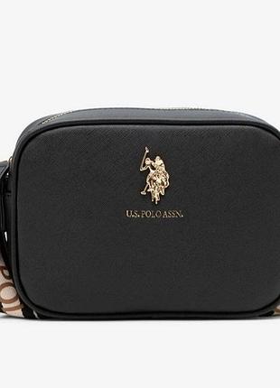 Сумка кросбоді u.s. polo assn нова чорна жіноча