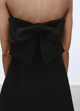 Короткое черное платье zara