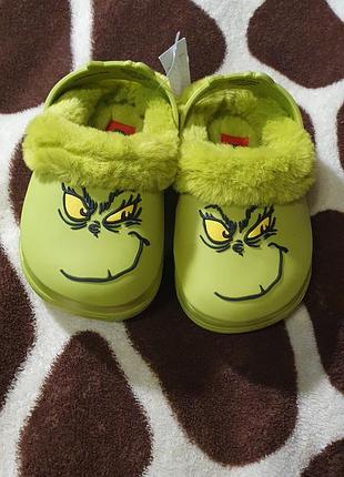 Кроксы гренч crocs grinch