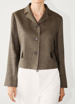 Жакет ,піджак з льоном massimo dutti