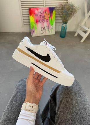 Кросівки nike court vision white gold