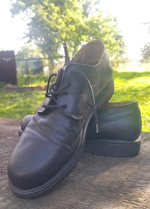 Чорні шкіряні туфлі, дербі, черевики am shoe company 43 розміру. устілки в подарунок