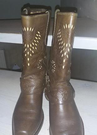 Kentucky's western-кожаные сапоги в стиле western,байк р.38(24,3-24,5 см)