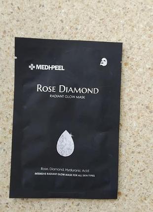 Маска  тканинна medi peel rose diamond radiant glow mask