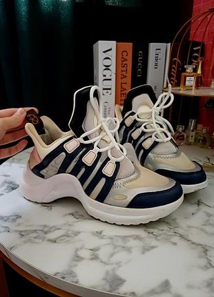 Кроссовки louis vuitton, эхо виттон, бренд, стильные, модные, тренд, массивные