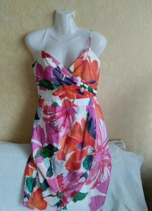 Платье, размер 12, натуральный шелк, новое