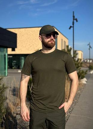 Тактична футболка олива coolmax military olive