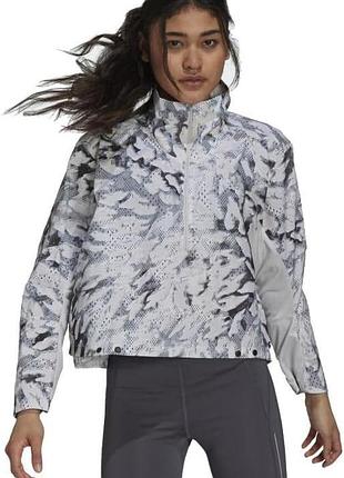 Спортивна куртка вітровка adidas fast graphic jacket primeblue gu3828