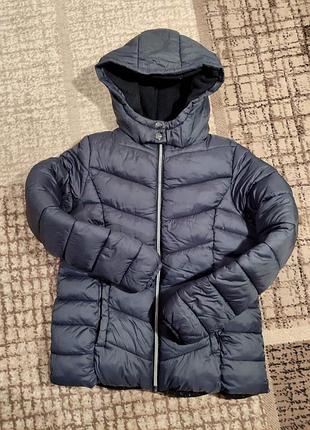 Теплая дутая куртка для девочки подростка